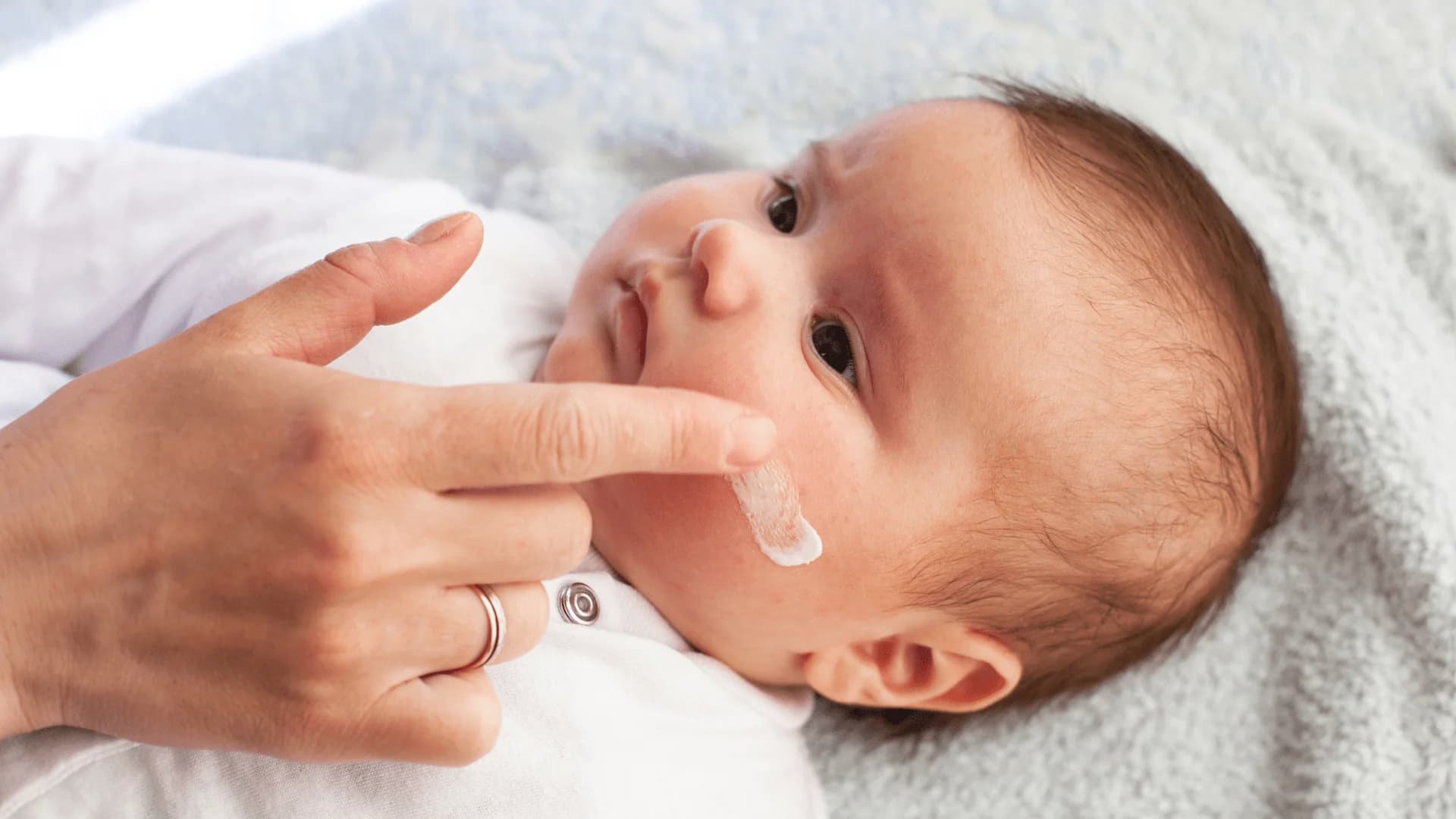 Dressing a newborn with sensitive skin and allergies