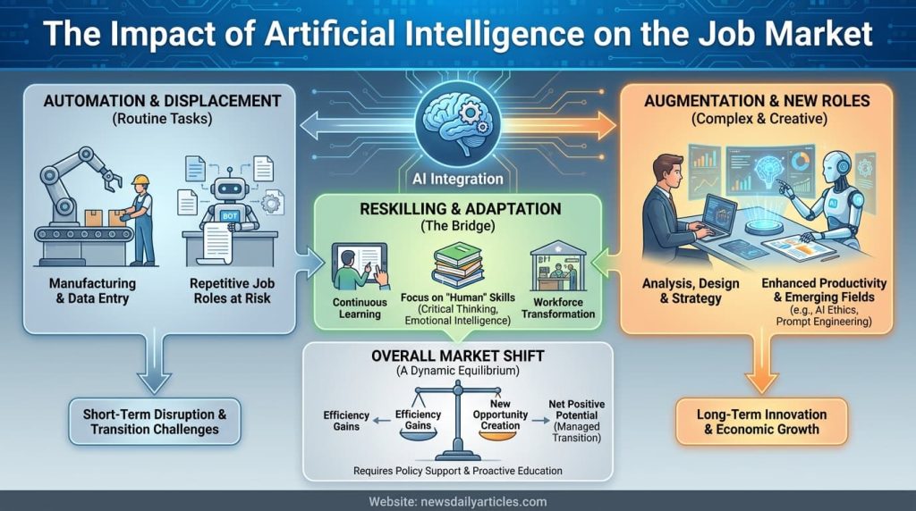 Impact of artificial intelligence on job market