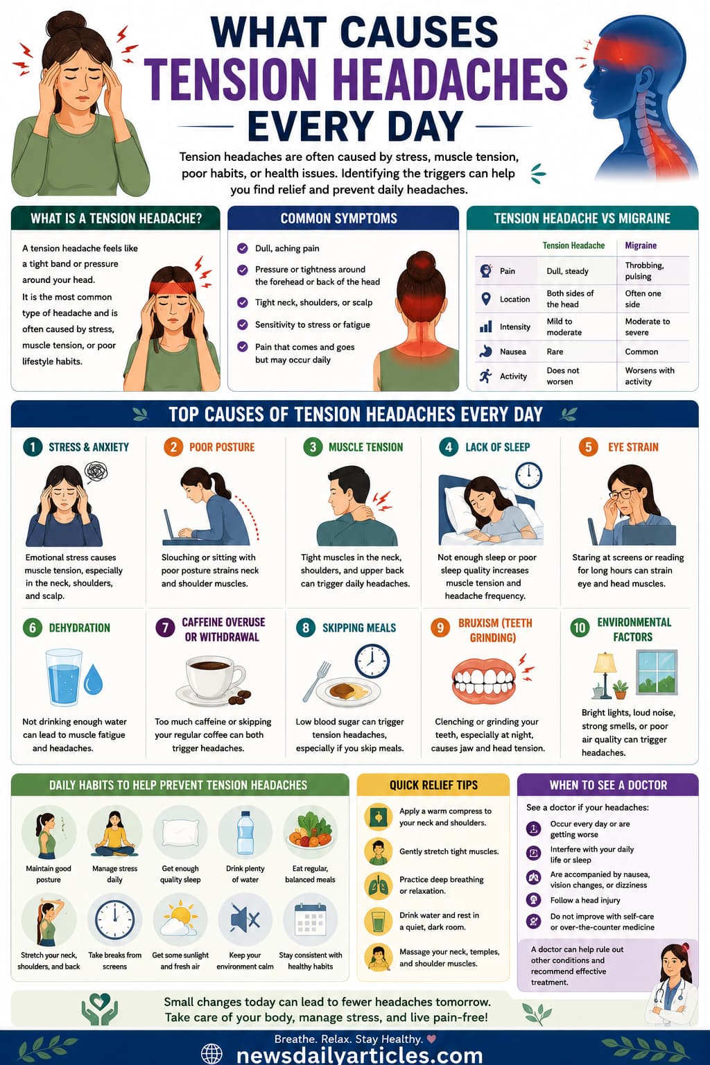What Causes Tension Headaches Every Day